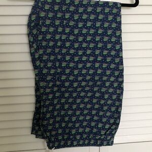 Vineyard Vines Christmas Tree Truck Mens Sz L PJs Lounge Bottoms Pants Flannel